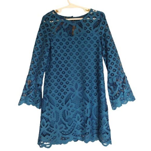 Rare Editions Girls Lace Layered Dress - Picture 1 of 7